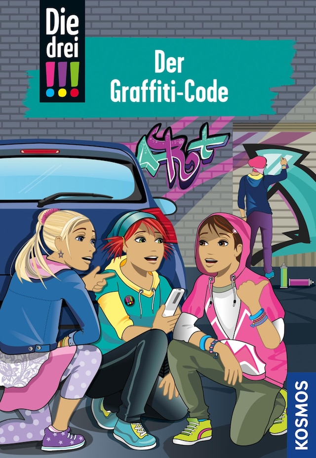 Book cover for Die drei !!!, 64, Der Graffiti-Code (drei Ausrufezeichen)