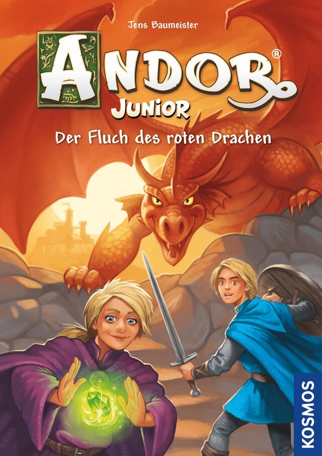 Buchcover für Andor Junior, 1, Der Fluch des roten Drachen