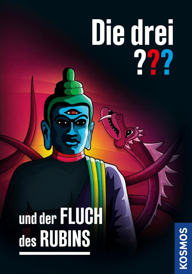 Boekomslag van Die drei ??? und der Fluch des Rubins (drei Fragezeichen)