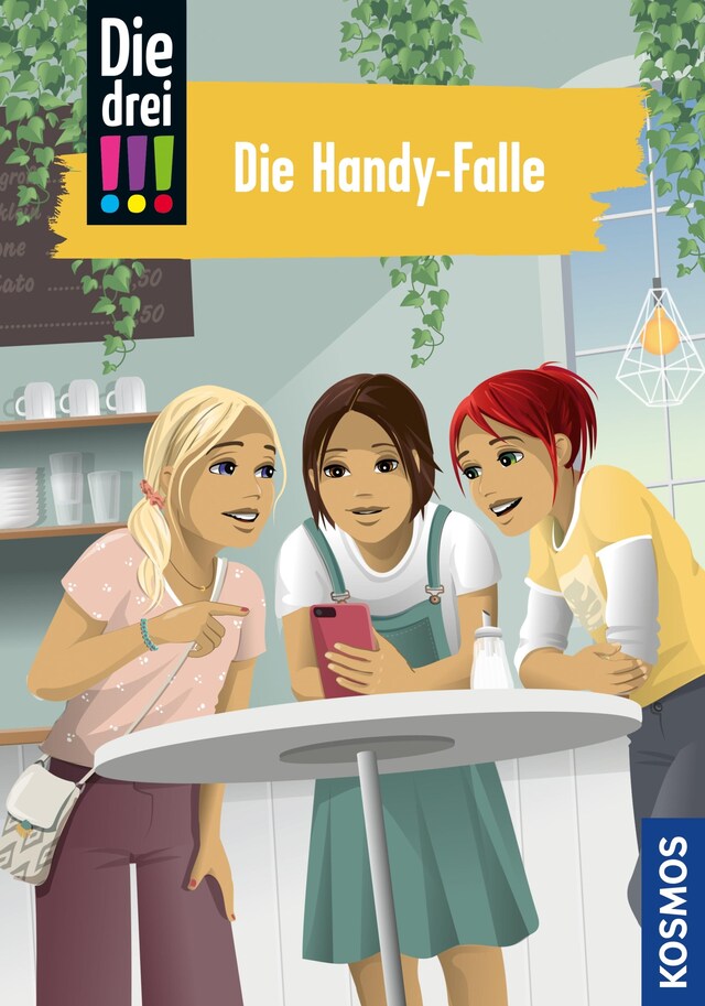 Kirjankansi teokselle Die drei !!!, 1, Die Handy-Falle (drei Ausrufezeichen)