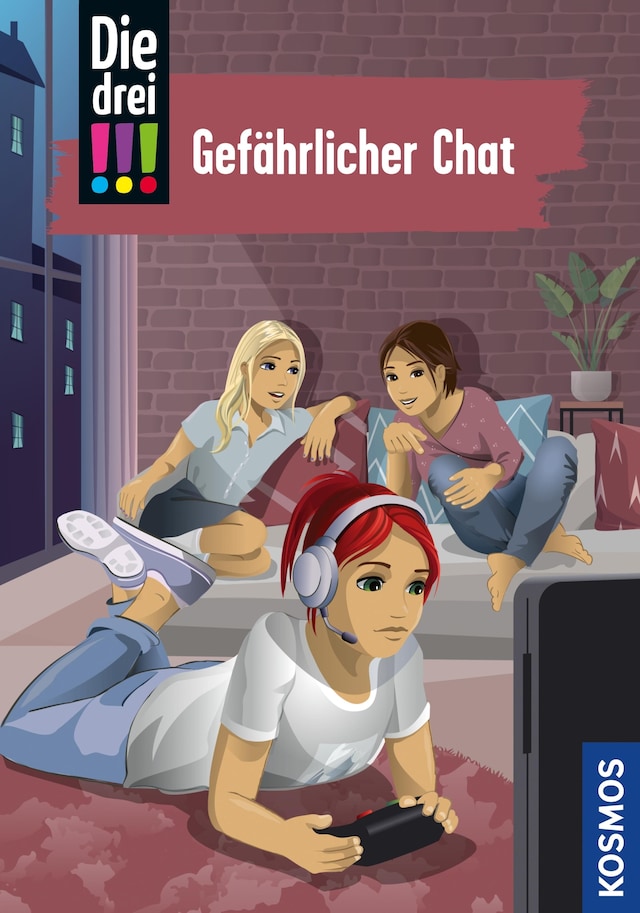 Book cover for Die drei !!!, 3, Gefährlicher Chat (drei Ausrufezeichen)