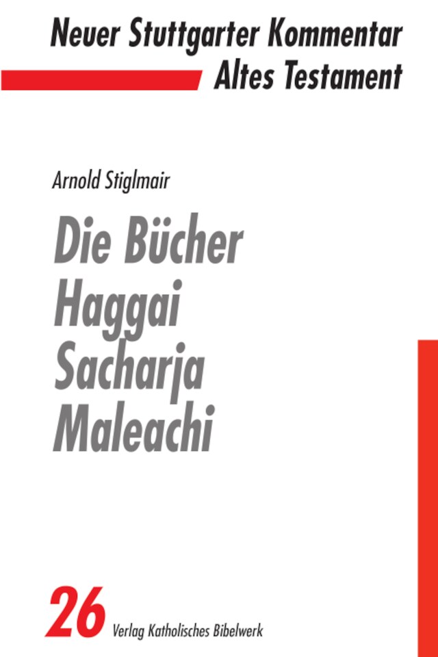 Kirjankansi teokselle Die Bücher Haggai, Sacharja, Maleachi - E-Book