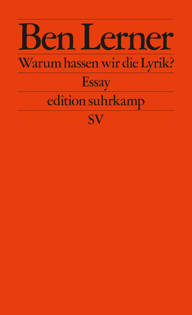 Book cover for Warum hassen wir die Lyrik?