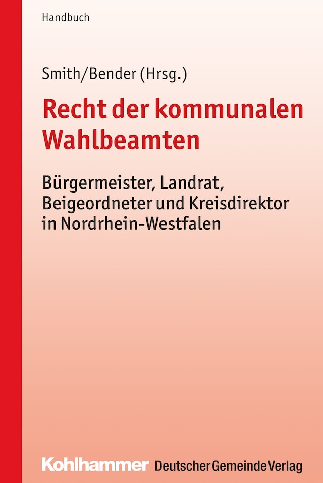 Book cover for Recht der kommunalen Wahlbeamten