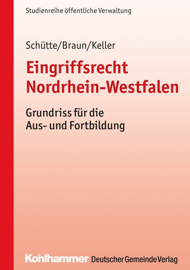 Kirjankansi teokselle Eingriffsrecht Nordrhein-Westfalen