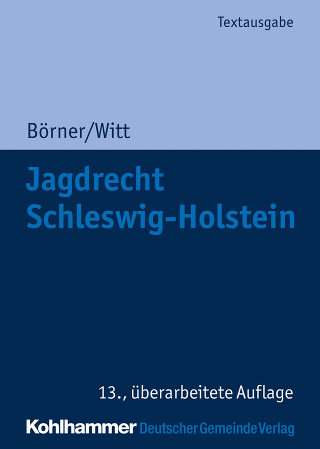 Buchcover für Jagdrecht Schleswig-Holstein