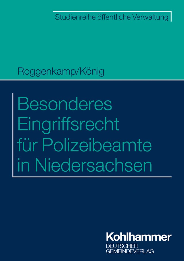 Buchcover für Besonderes Eingriffsrecht für Polizeibeamte in Niedersachsen