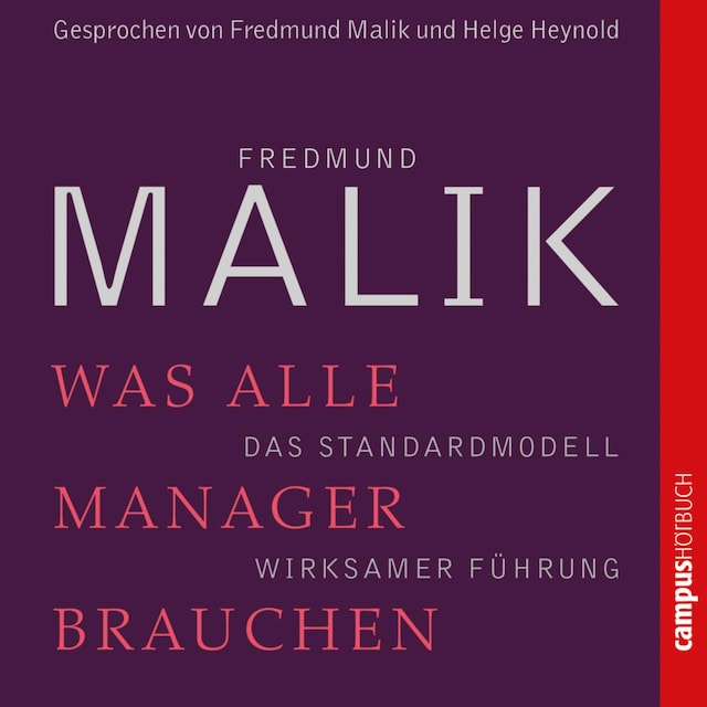 Book cover for Was alle Manager brauchen