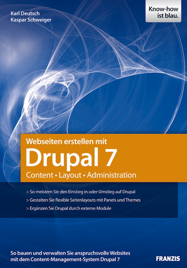 Book cover for Webseiten erstellen mit Drupal 7