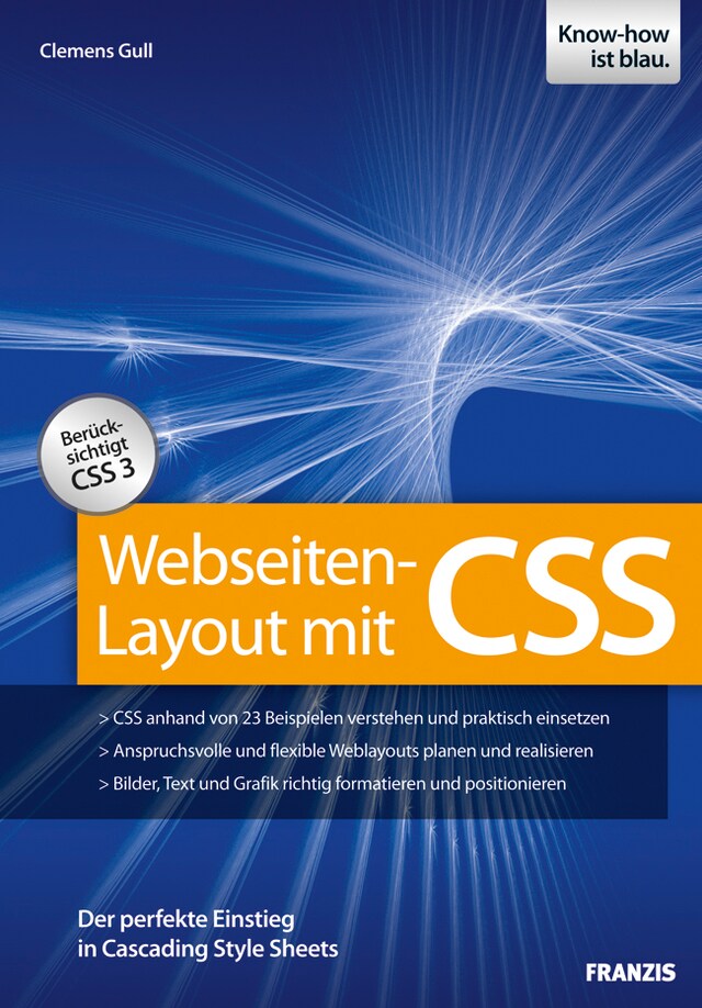 Portada de libro para Webseiten-Layout mit CSS