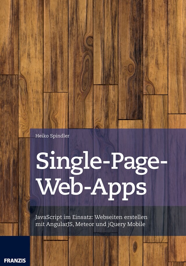 Okładka książki dla Single-Page-Web-Apps