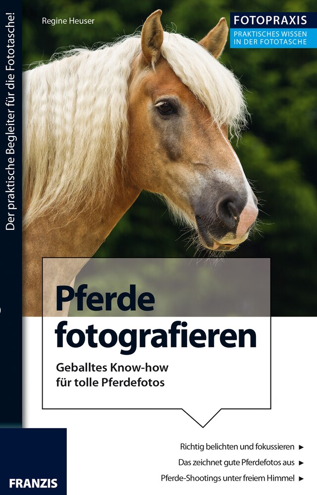 Buchcover für Foto Praxis Pferde fotografieren