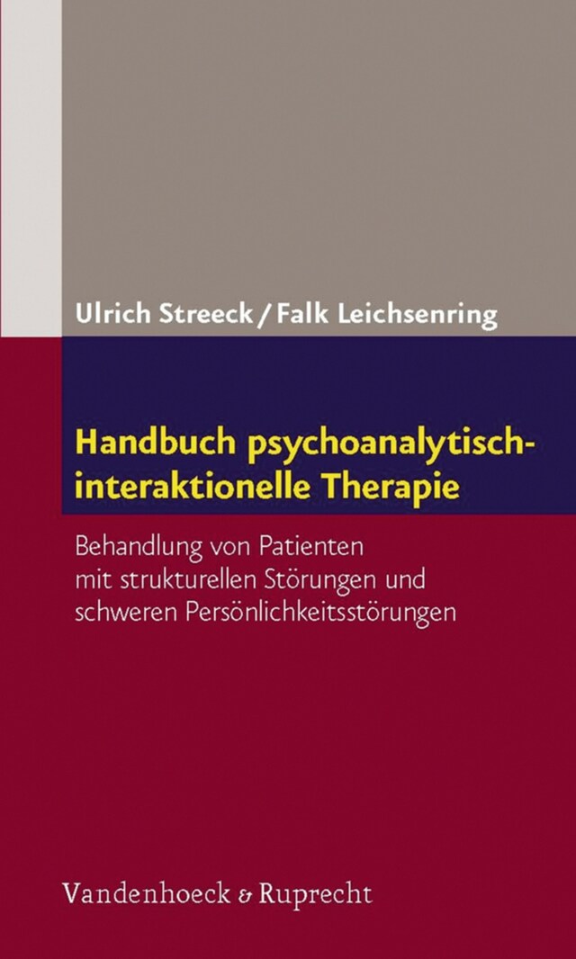 Kirjankansi teokselle Handbuch psychoanalytisch-interaktionelle Therapie