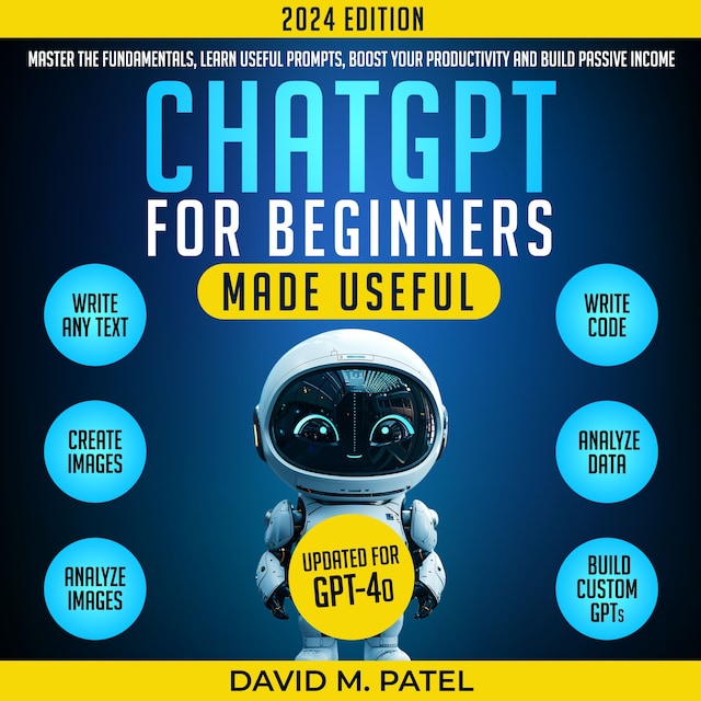 Portada de libro para ChatGPT for Beginners Made Useful