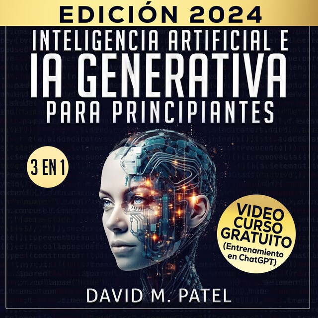 Book cover for Inteligencia artificial e IA generativa para principiantes