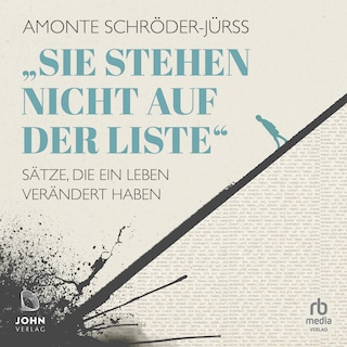 „Sie stehen nicht auf der Liste“ als Hörbuch