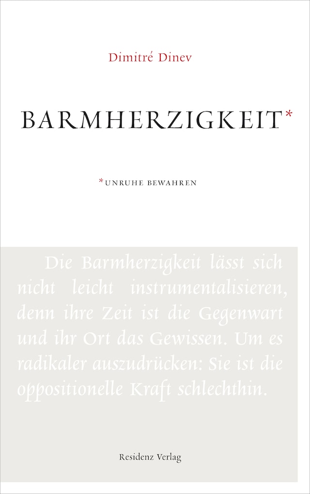 Book cover for Barmherzigkeit