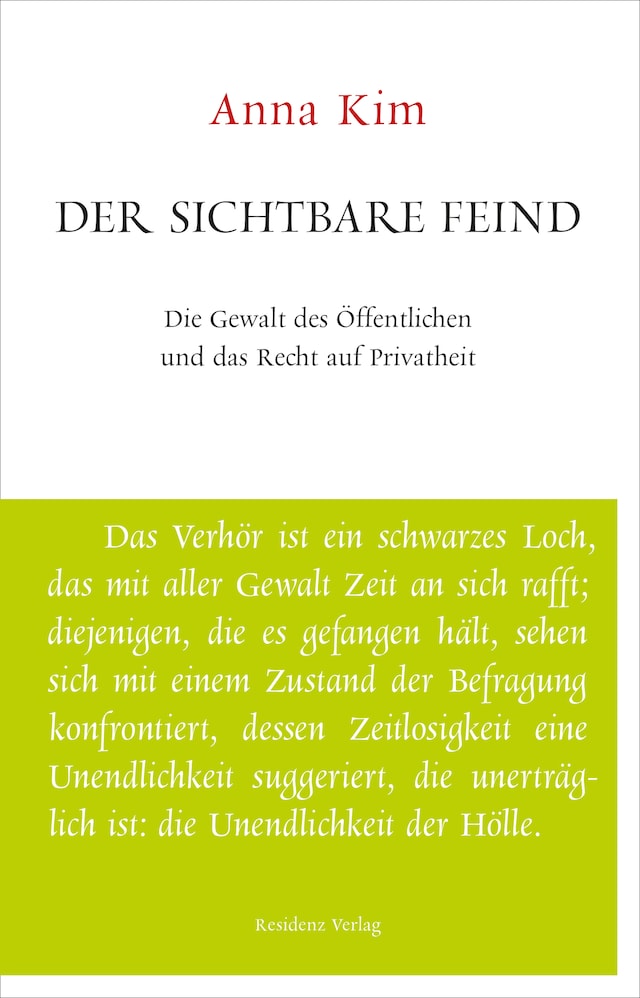 Book cover for Der sichtbare Feind