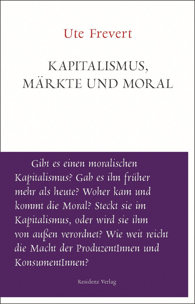 Copertina del libro per Kapitalismus, Märkte und Moral