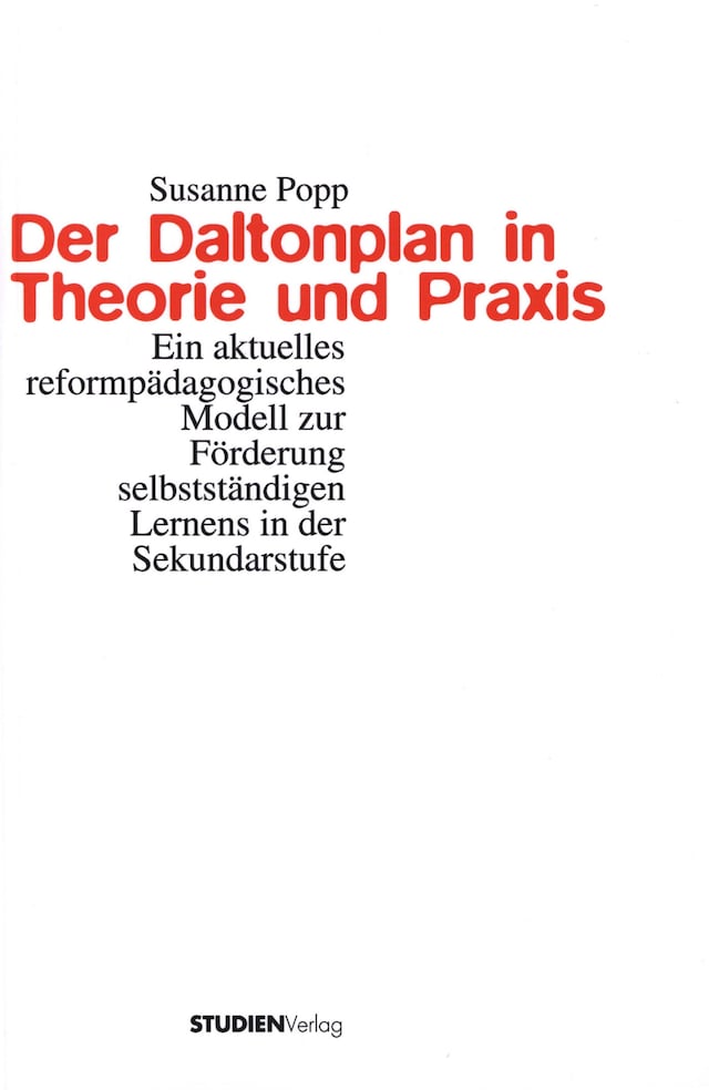 Kirjankansi teokselle Der Daltonplan in Theorie und Praxis