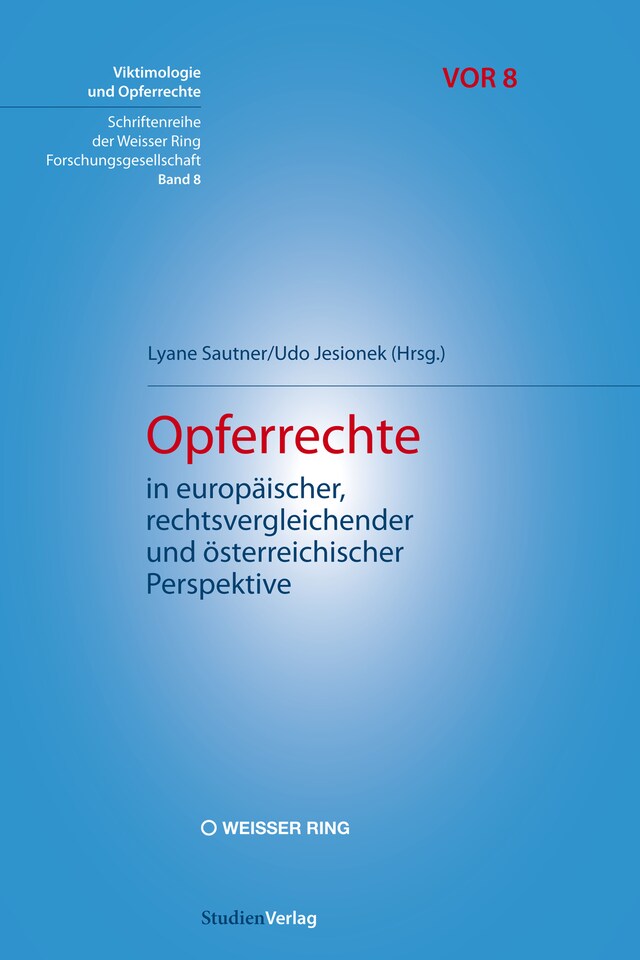 Buchcover für Opferrechte in europäischer, rechtsvergleichender und österreichischer Perspektive