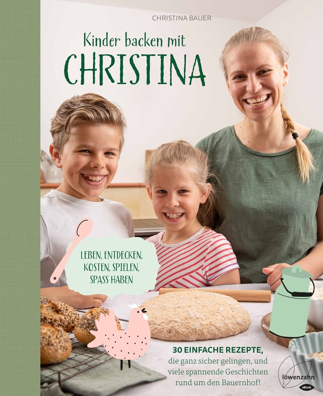 Kirjankansi teokselle Kinder backen mit Christina