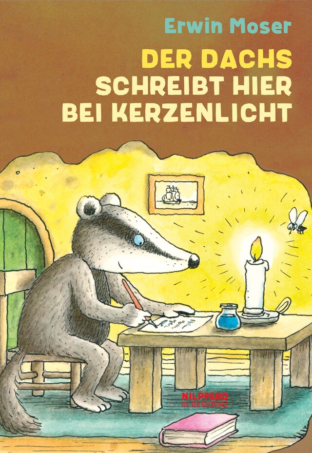 Buchcover für Der Dachs schreibt hier bei Kerzenlicht