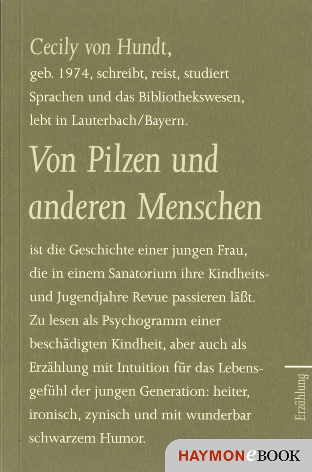 Copertina del libro per Von Pilzen und anderen Menschen