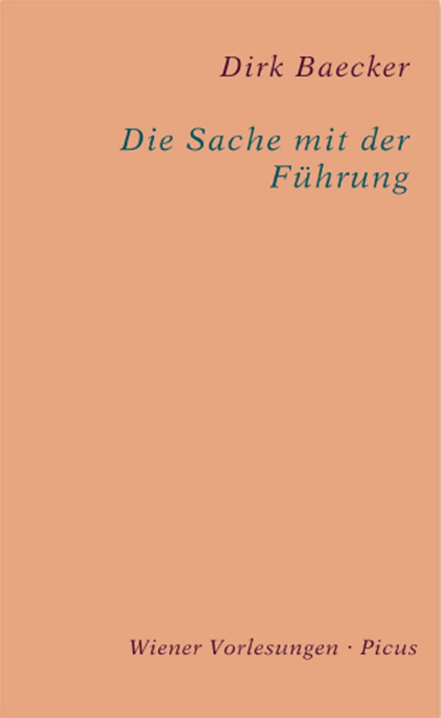 Book cover for Die Sache mit der Führung