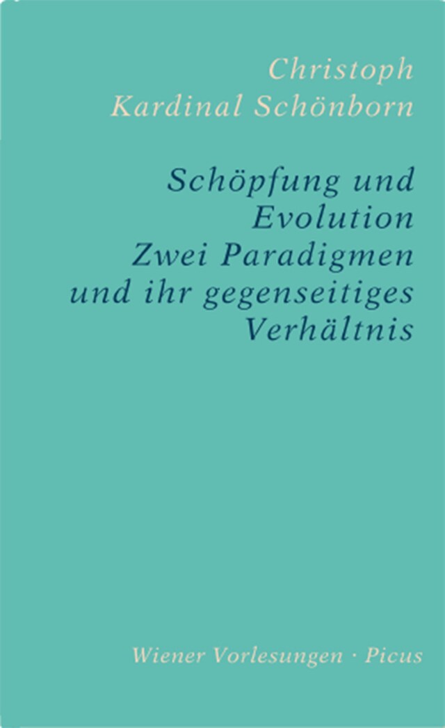 Boekomslag van Schöpfung und Evolution