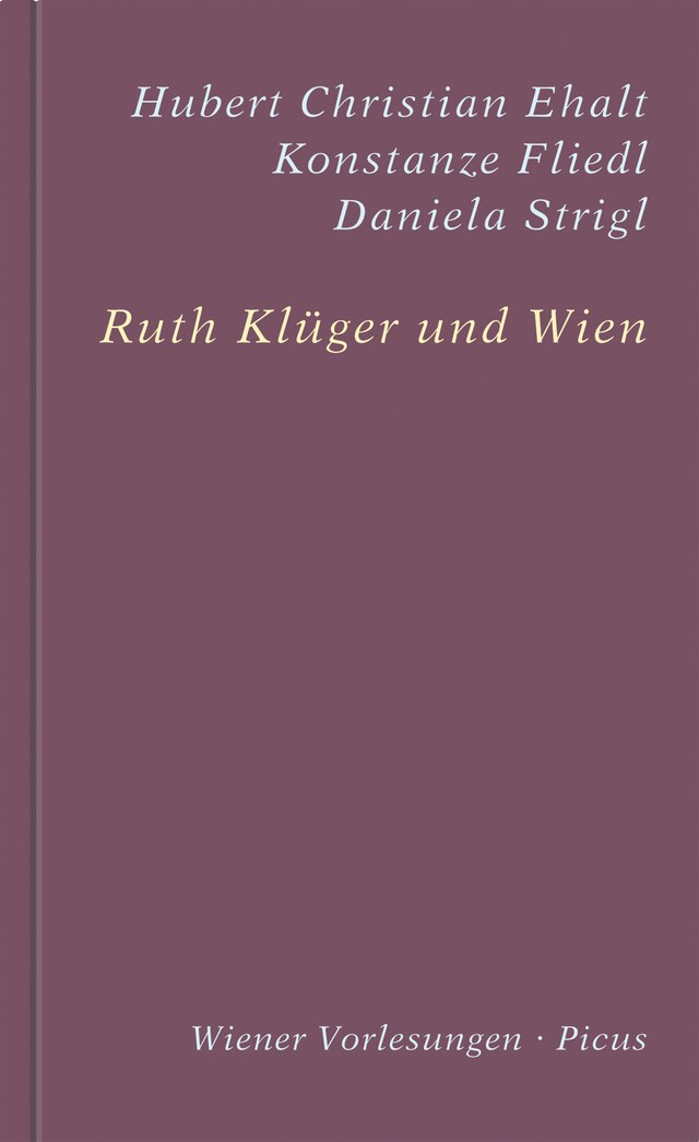 Buchcover für Ruth Klüger und Wien