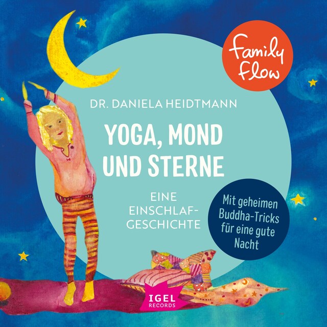 Book cover for FamilyFlow. Yoga, Mond und Sterne