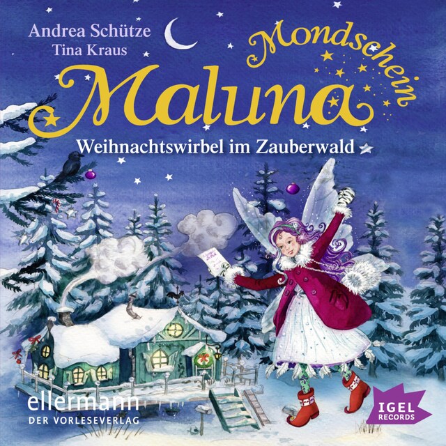 Buchcover für Maluna Mondschein. Weihnachtswirbel im Zauberwald
