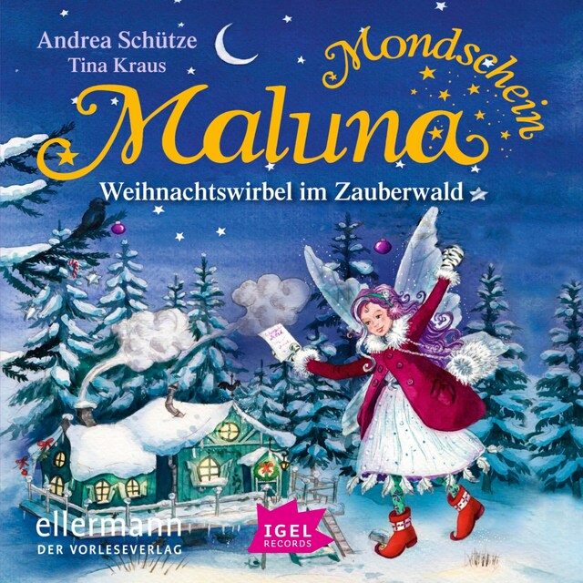 Buchcover für Maluna Mondschein. Weihnachtswirbel im Zauberwald