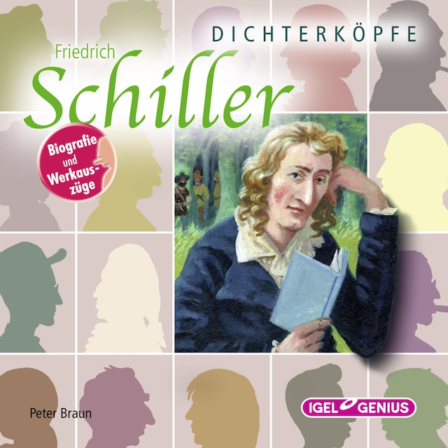Buchcover für Dichterköpfe. Friedrich Schiller
