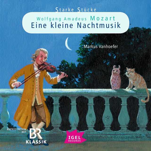 Book cover for Starke Stücke. Wolfgang Amadeus Mozart. Eine kleine Nachtmusik