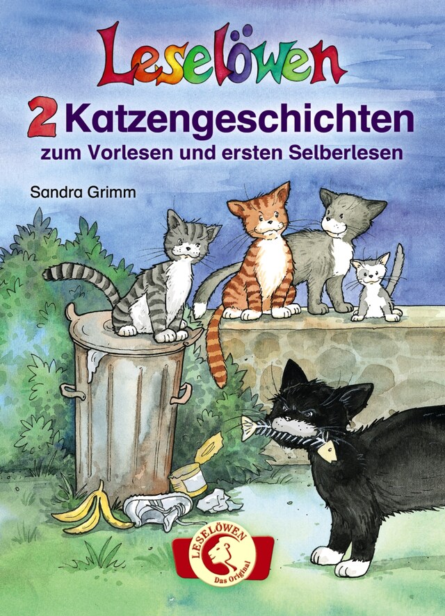 Couverture de livre pour Leselöwen - 2 Katzengeschichten zum Vorlesen und ersten Selberlesen