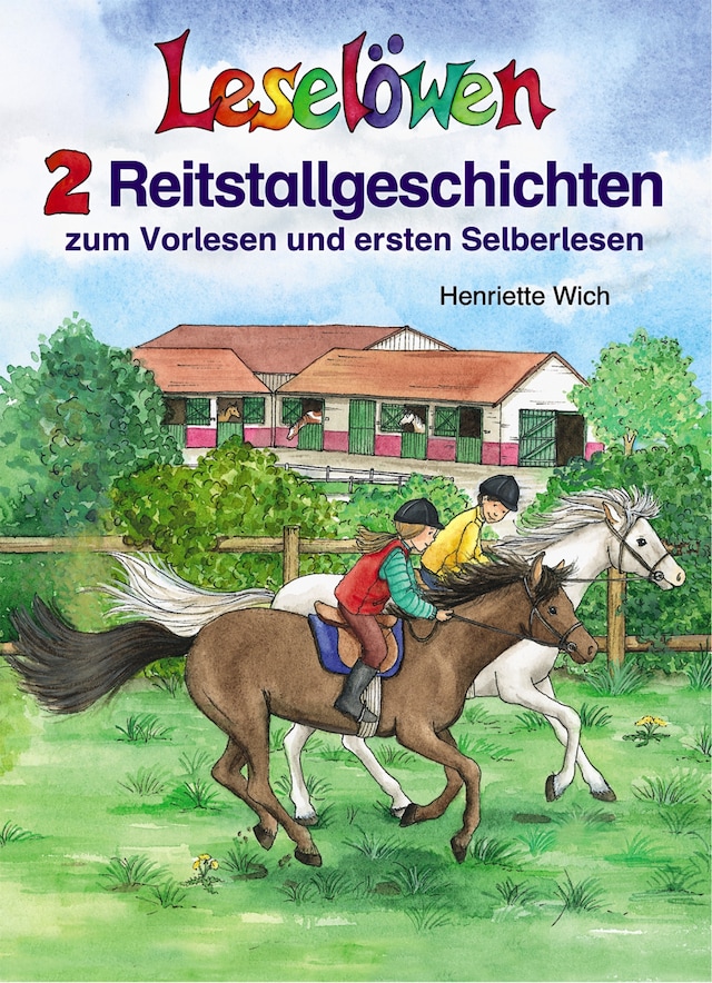 Buchcover für Leselöwen - 2 Reitstallgeschichten zum Vorlesen und ersten Selberlesen