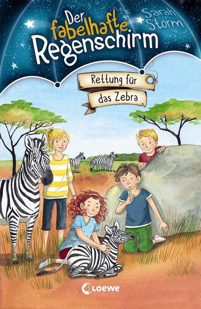 Bokomslag för Der fabelhafte Regenschirm (Band 2) - Rettung für das Zebra