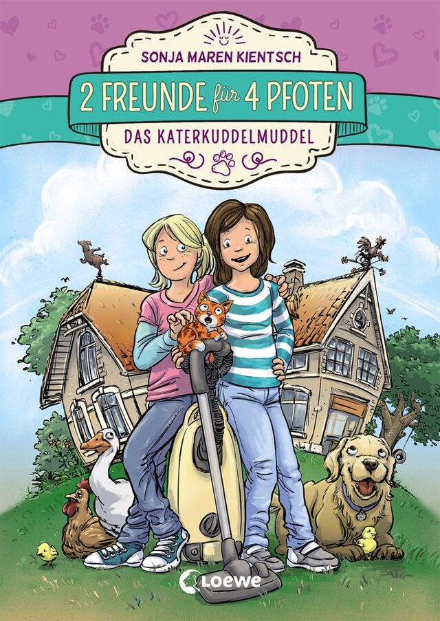 Book cover for 2 Freunde für 4 Pfoten (Band 1) -  Das Katerkuddelmuddel