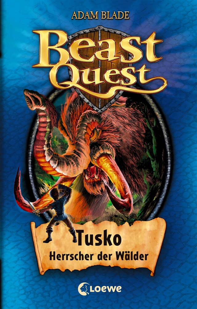 Bokomslag for Beast Quest (Band 17) - Tusko, Herrscher der Wälder