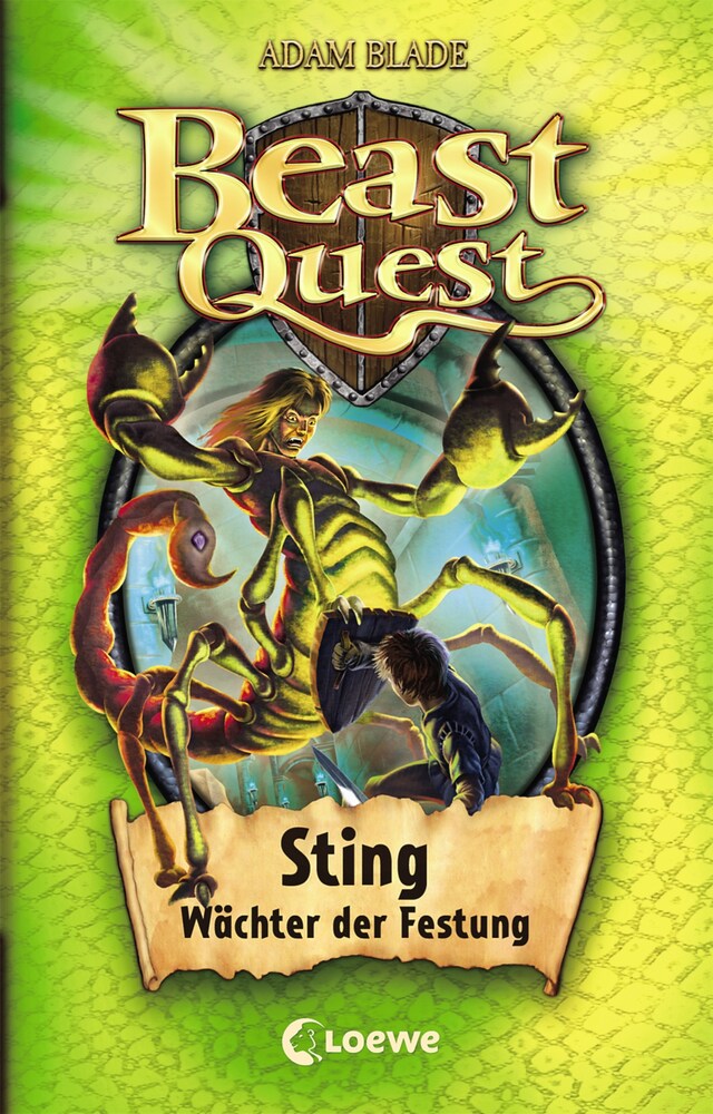 Boekomslag van Beast Quest (Band 18) – Sting, Wächter der Festung