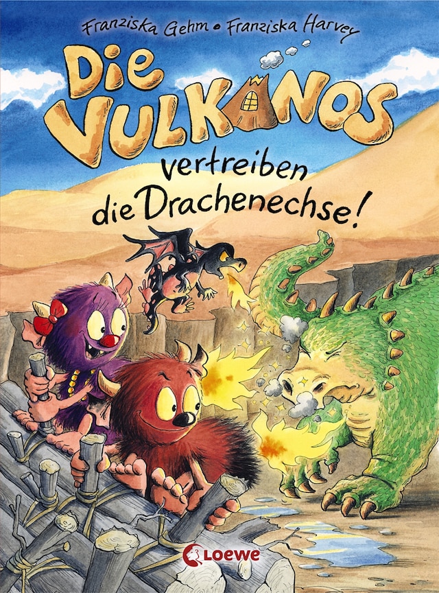 Book cover for Die Vulkanos vertreiben die Drachenechse! (Band 8)