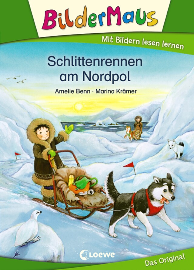 Buchcover für Bildermaus - Schlittenrennen am Nordpol