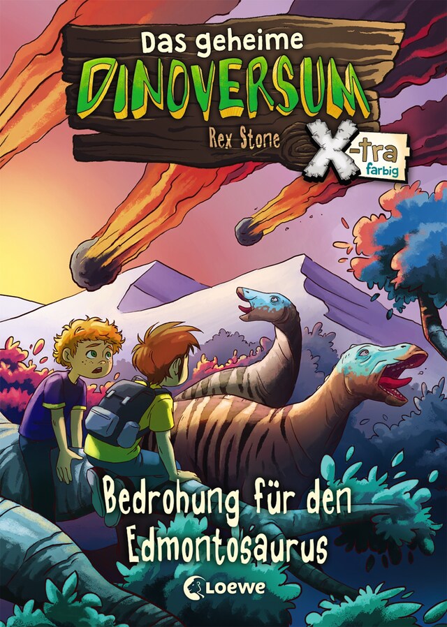 Bokomslag for Das geheime Dinoversum Xtra (Band 6) - Bedrohung für den Edmontosaurus