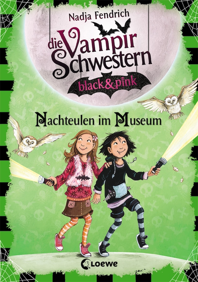 Buchcover für Die Vampirschwestern black & pink (Band 6) - Nachteulen im Museum