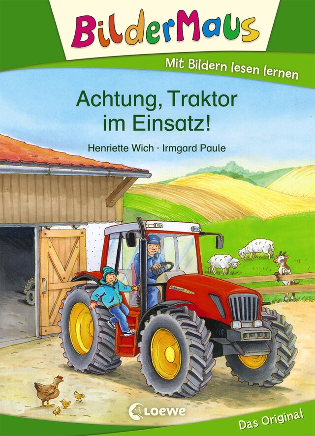 Book cover for Bildermaus - Achtung, Traktor im Einsatz!