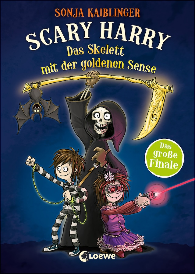 Boekomslag van Scary Harry (Band 9) - Das Skelett mit der goldenen Sense