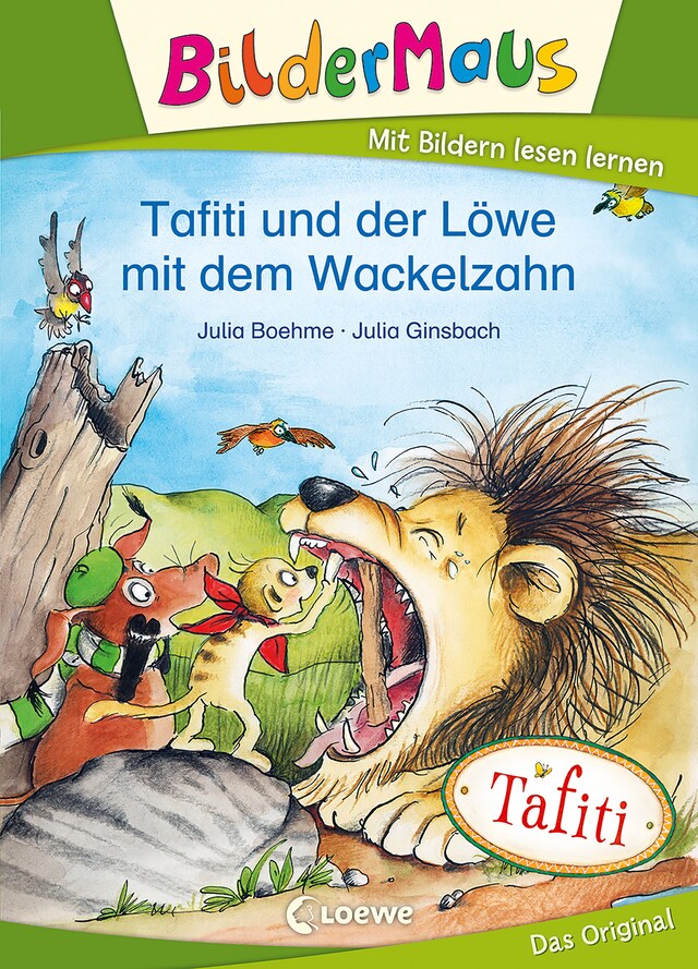 Boekomslag van Bildermaus - Tafiti und der Löwe mit dem Wackelzahn