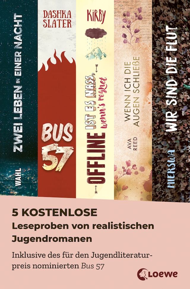 Book cover for 5 kostenlose Leseproben von realistischen Jugendromanen